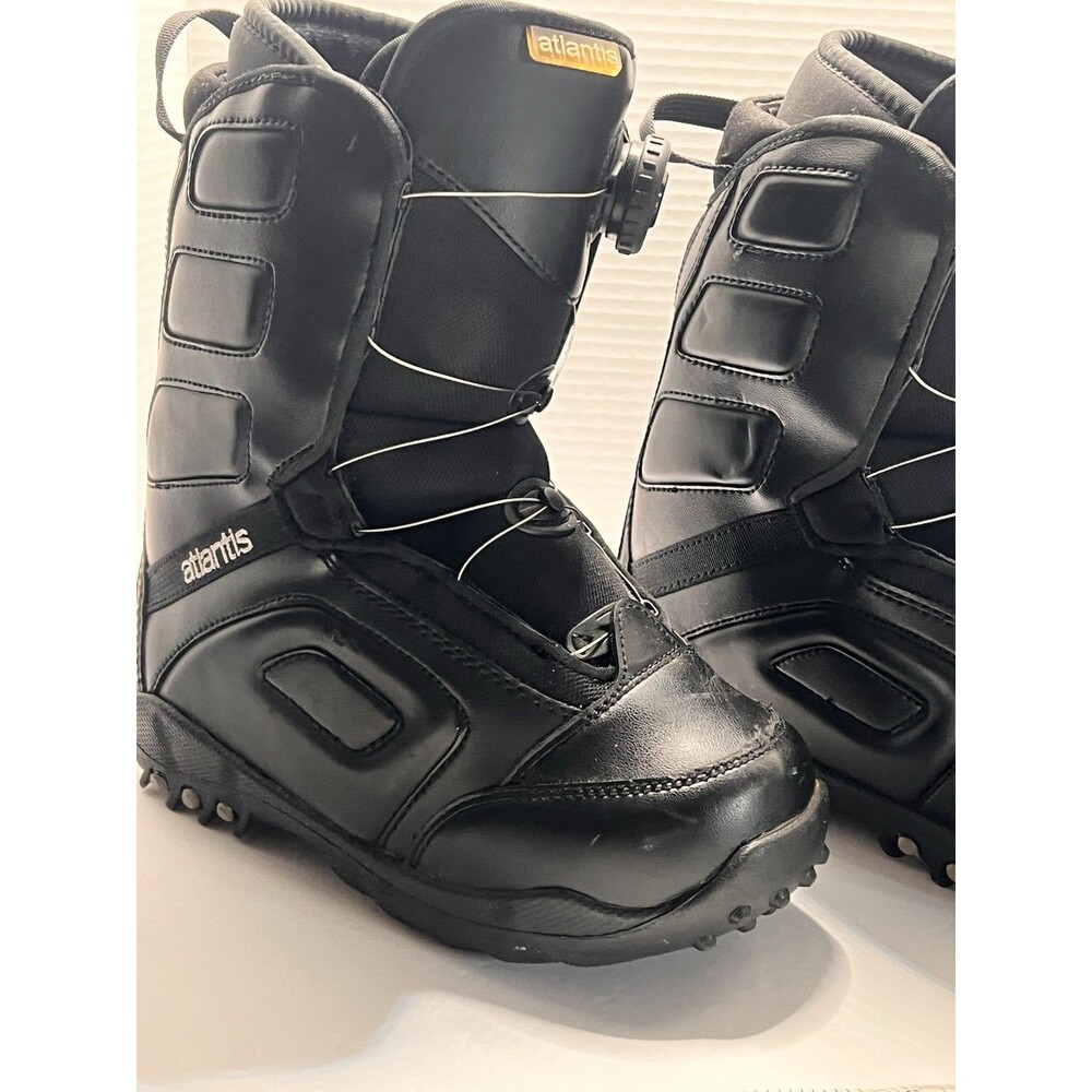 Atlantis Snowboard Boots Women’s Size 4 US BOA Lacing System Black Winter Boots